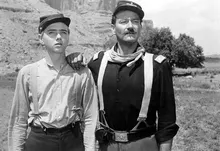 monochrome rio grande john wayne Art HD Wallpaper